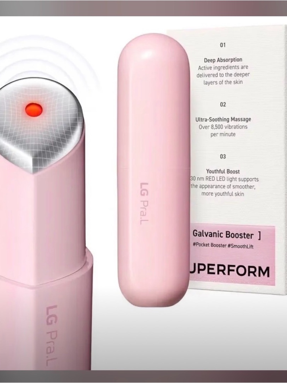 Superform Pink Galvanic Booster for Women Skincare